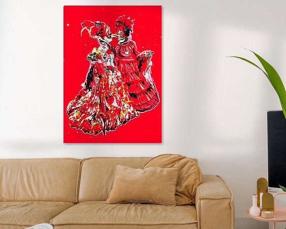 Example of the artwork in a room