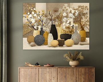 Vases and Flowers | Flower Vases by Eye catching paintings