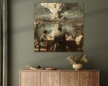 Unzerbrechlicher Vater Surreale Vintage-Familie von Aden Pink Studio