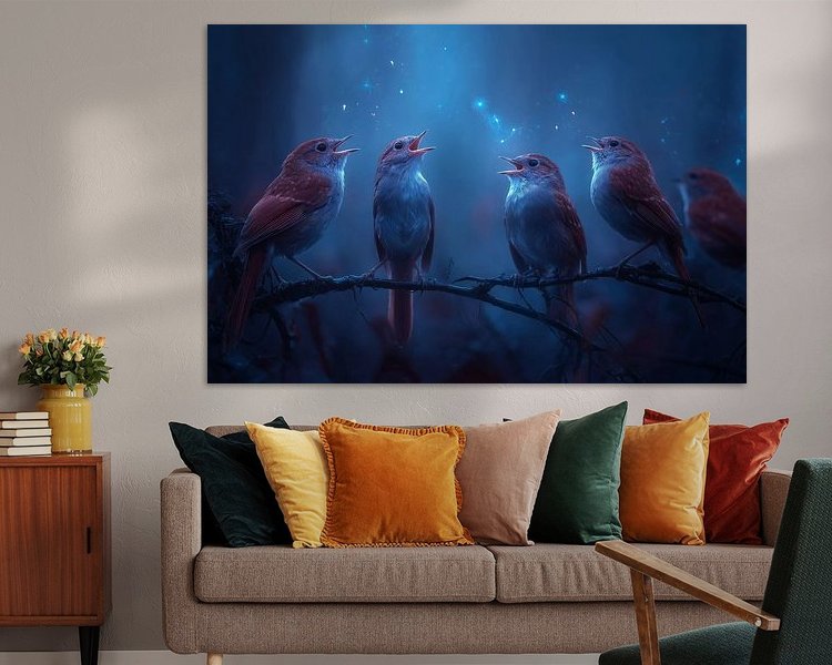 Example of the artwork in a room