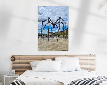 Spinnensculptuur 'Maman' van Louise Bourgeois voor het Guggenheim museum