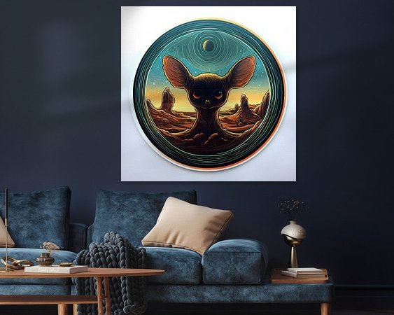 Example of the artwork in a room