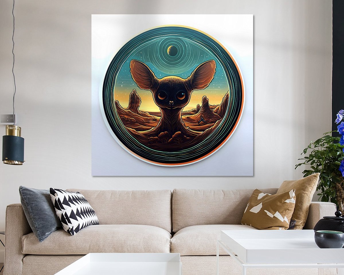 Example of the artwork in a room