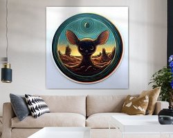 Example of the artwork in a room