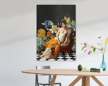 Portrait Fleuri de Juliette Récamier van Marja van den Hurk