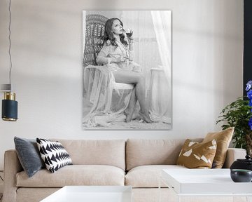 female nude in high key style