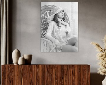 female nude in high key style