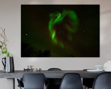 Nordlicht Aurora borealis Island von Dick Hoogenboom