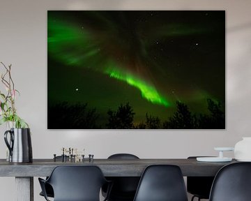 Nordlicht Aurora borealis Island von Dick Hoogenboom