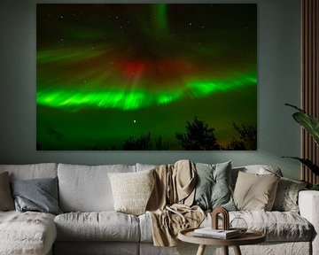 Nordlicht Aurora borealis Island von Dick Hoogenboom