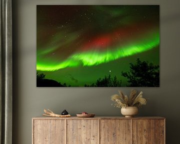 Nordlicht Aurora borealis Island von Dick Hoogenboom