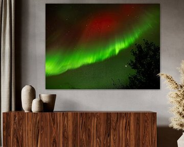 Nordlicht Aurora borealis Island von Dick Hoogenboom