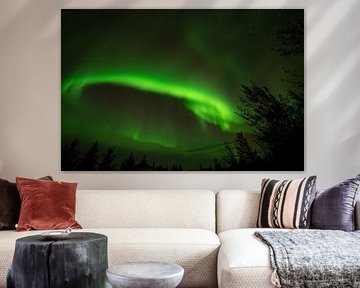 Nordlicht Aurora borealis Island von Dick Hoogenboom