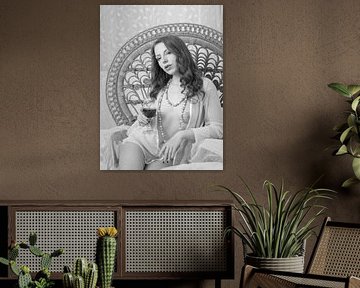 female nude in high key style