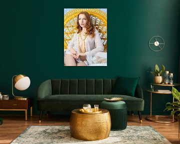 female nude in high key style