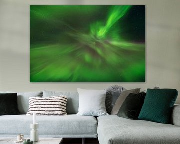 Nordlicht Aurora borealis Island von Dick Hoogenboom