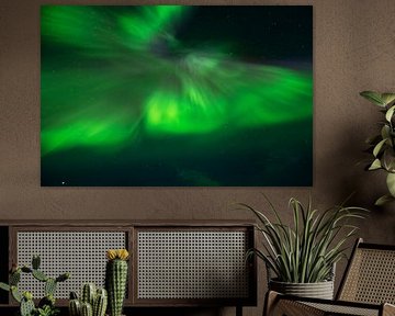 Nordlicht Aurora borealis Island von Dick Hoogenboom