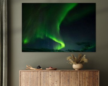 Nordlicht Aurora borealis Island von Dick Hoogenboom