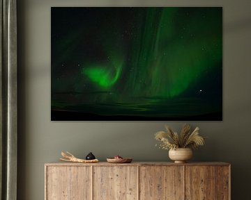 Nordlicht Aurora borealis Island von Dick Hoogenboom