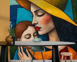 Example of the artwork in a room