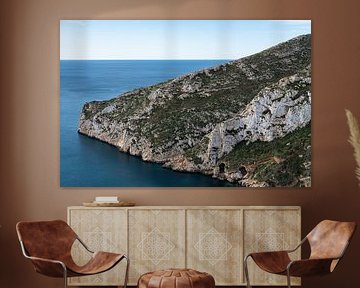 Impressive cliffs and the blue Mediterranean Sea by Adriana Mueller