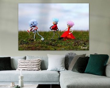 Fubby's in a romantic mood with love hearts.