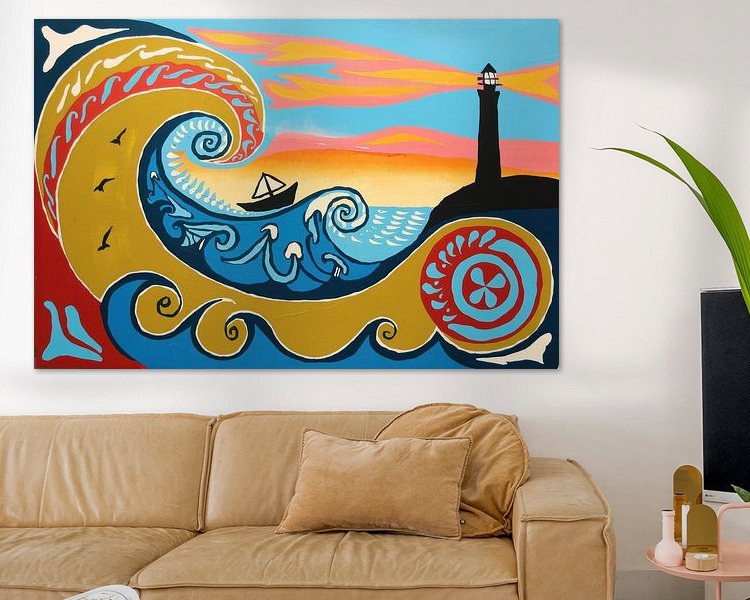 Example of the artwork in a room