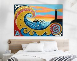Example of the artwork in a room