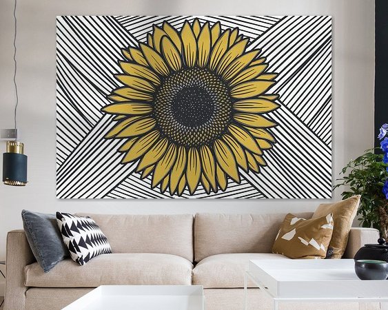 Example of the artwork in a room