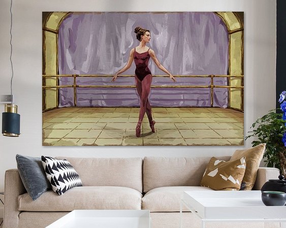 Example of the artwork in a room