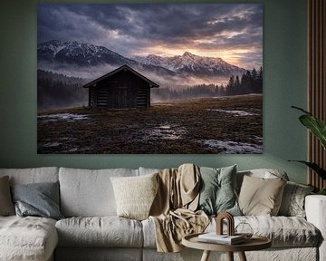 mystische Nebelstimmung in den Alpen von Christina Bauer Photos