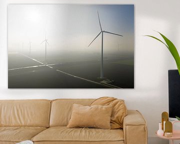 Windkraftanlagen, die nachhaltige Energie erzeugen von Sjoerd van der Wal Fotografie
