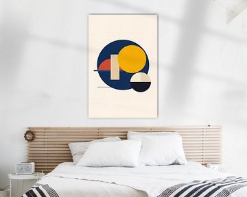 Moderne Bauhaus-Kreis-Komposition von irgian firmansyah