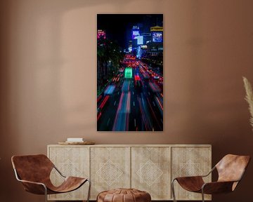 Las Vegas Strip Light Trails