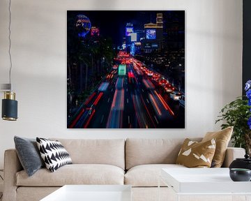 Las Vegas Strip Light Trails