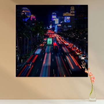 Las Vegas Strip Light Trails