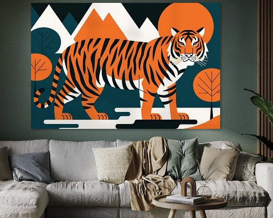 Example of the artwork in a room