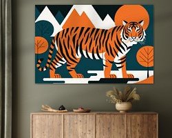 Example of the artwork in a room