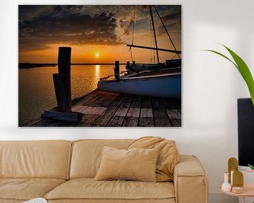 Zonsopgang aan het meer van Lakeside Explorer