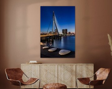 Erasmus Bridge in Fairytale Land by Edwin Muller