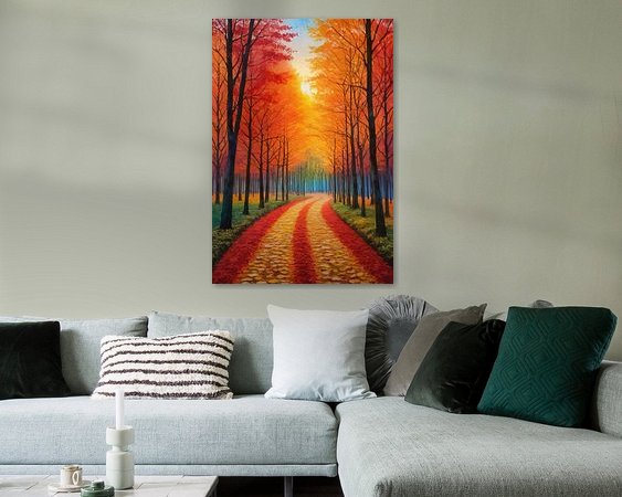 Example of the artwork in a room