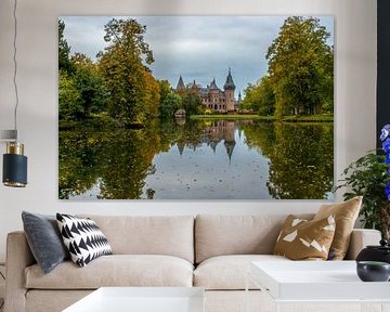 Schloss De Haar stiller Wasserteich von NatureFrameByExter