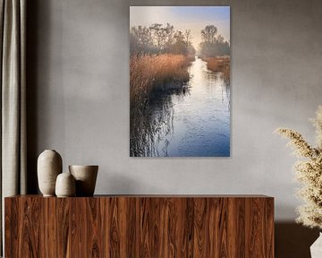 A quiet and warm winter landscape