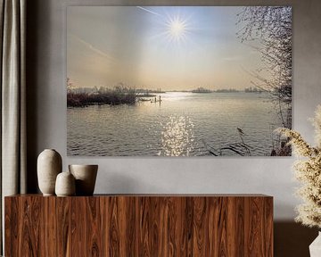 Winter light over the water