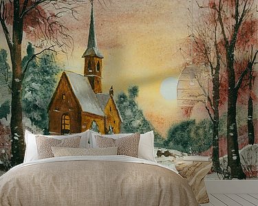 Example of the artwork in a room