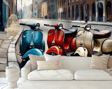 Example of the artwork in a room