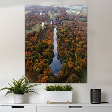 Herbstpracht bei Schloss De Haar von Ewold Kooistra