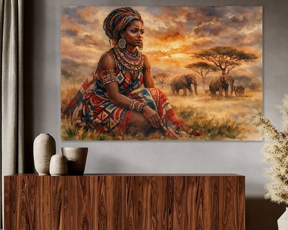 Example of the artwork in a room