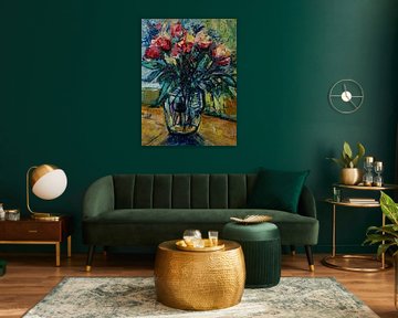 Bouquet am Fenster von Jan Waanders