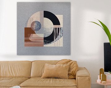 Dialog von Kreis und Linie im stillen Raum der Formen II